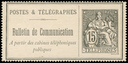 (*) TELEPHONE - Téléphone 23 : 15c. Noir, TB - Telegrafi E Telefoni