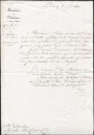 Let LETTRES SANS TIMBRE ET DOCUMENTS DIVERS - Document Du Ministère De L'Intérieur De 1819 Signé François Guizot (1784-1 - Altri & Non Classificati