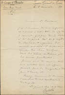 Let LETTRES SANS TIMBRE ET DOCUMENTS DIVERS - Lettre Signée Du Général Gallifet (1830-1909) QG De Tours 1879, TB - Autres & Non Classés