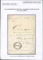 Let LETTRES SANS TIMBRE ET DOCUMENTS DIVERS - Laissez-passer Signé Du Général Questeur De L'Assemblée Nationale, TB - Altri & Non Classificati