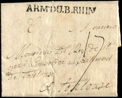 Let MARQUES POSTALES D'ARMEES - MP ARM.DU.B.RHIN Sur LAC De 1759, TB - Marques D'armée (avant 1900)