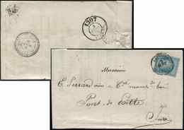 Let OBLITERATIONS PAR DEPARTEMENTS - 29/GARD N°29A Obl. Càd BESSEGES/BOITE MOBILE 2/9/(68) Sur LAC, Indice 22, TB - 1849-1876: Classic Period