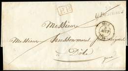 Let OBLITERATIONS PAR DEPARTEMENTS - 38/JURA Cursive 38/LE DESCHAUX Sur LSC, Càd T15 DOLE 8/8/( ), TB - 1849-1876: Periodo Classico