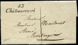 Let OBLITERATIONS PAR DEPARTEMENTS - 43/LOIRET Cursive 43/CHATEAURENARD S. LAC De 1830, TTB - 1849-1876: Periodo Clásico