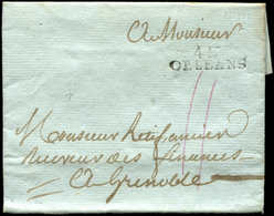 Let OBLITERATIONS PAR DEPARTEMENTS - 43/LOIRET MP 43/ORLEANS (28 X 8) Sur LAC De 1792, TB - 1849-1876: Periodo Clásico