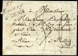 Let OBLITERATIONS PAR DEPARTEMENTS - 60/SEINE Cursive 60/Epinay/ST DENIS Sur LAC, TB - 1849-1876: Periodo Clásico