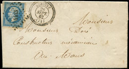 Let OBLITERATIONS PAR DEPARTEMENTS - 71/SARTHE N°14B Obl. PC 4443 S. LAC, Càd T22 AUBIGNE 26/9/62, TTB - 1849-1876: Classic Period