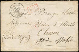 Let OBLITERATIONS PAR DEPARTEMENTS - 74/SEINE INFERIEURE Càd T16 HARFLEUR 10/12/70 Sur Env., Cachet P.P., Marque Manuscr - 1849-1876: Periodo Classico