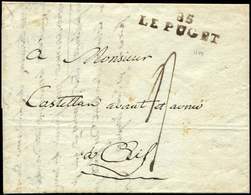 Let COMTE DE NICE - MP 85/LE PUGET S. LAC De 1809, TB - 1849-1876: Periodo Classico