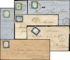 Let DUCHE DE SAVOIE - Oblitérations Sur Timbres Sardes 7 Lettres Affr. N°12, Oblitérations Diverses, TB - 1849-1876: Periodo Classico