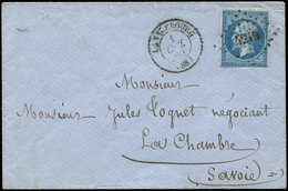 Let DUCHE DE SAVOIE - 88/SAVOIE N°14A Déf. Obl. PC 4219 S. Env., Càd T15 LANSLEBOURG 1/10/60, 1ère Date Connue, RR Et TB - 1849-1876: Classic Period