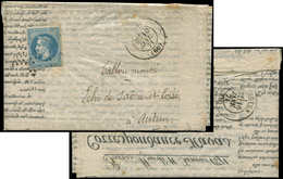 Let BALLONS MONTES - N°29A Obl. ETOILE S. Agence HAVAS, Càd PARIS 10/1/71, Arr. AUTUN 16/1, TB. LE KEPLER, Certif. JF Br - War 1870