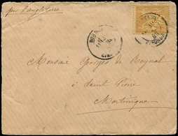 Let DESTINATIONS - N°92 Obl. Càd Bordeaux S. Env. Pour St PIERRE Martinique, 1883, TB - 1849-1876: Periodo Classico