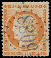 BUREAUX FRANCAIS A L'ETRANGER - N°38 Obl. GC Bleu-violet 5088 De INEBOLI, Frappe Superbe - 1849-1876: Periodo Classico
