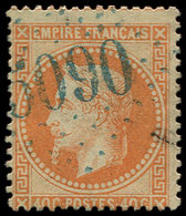 BUREAUX FRANCAIS A L'ETRANGER - N°31 40c. Orange, Obl. GC Bleu 5090 De KERASSUNDE, Frappe TTB - 1849-1876: Classic Period