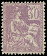 ** EMISSIONS DU XXème SIECLE - 115   Mouchon, 30c. Violet, Très Bien Centré, TB - Unused Stamps