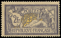 ** EMISSIONS DU XXème SIECLE - 122   Merson,  2f. Violet Et Jaune, Inf. Adh. De Gomme, Sinon TB - Unused Stamps