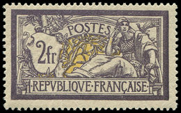 * EMISSIONS DU XXème SIECLE - 122   Merson,  2f. Violet Et Jaune, Nuance Foncée, Ch. Légère, TB - Unused Stamps