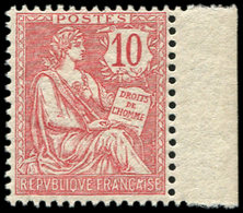 ** EMISSIONS DU XXème SIECLE - 124   Mouchon Retouché, 10c. Rose, Bdf, Bien Centré, TB - Unused Stamps