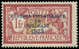 ** EMISSIONS DU XXème SIECLE - 182   Congrès De Bordeaux, 1f. Lie De Vin, TB - Unused Stamps