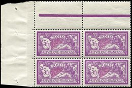 ** EMISSIONS DU XXème SIECLE - 240   Merson, 3f. Lilas Et Carmin, BLOC De 4 Cdf, Bon Centrage, TTB - Unused Stamps