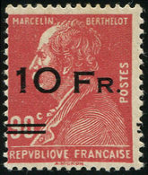 ** POSTE AERIENNE - 3   10Fr. Sur 90c. Rouge, Berthelot, "ILE De FRANCE", TTB. C - 1927-1959 Neufs