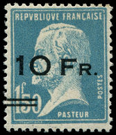 ** POSTE AERIENNE - 4   10Fr. Sur 1f.50 Bleu, Pasteur, "ILE DE FRANCE", TB. C - 1927-1959 Neufs