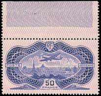 ** POSTE AERIENNE - 15  50f. Burelé, Bdf, TB - 1927-1959 Neufs