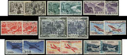 ** POSTE AERIENNE - 24/27, 29, 30/33 + Les Mêmes Oblitérés, TB - 1927-1959 Mint/hinged