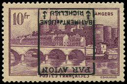 ** Poste Aérienne Militaire -  10 : 10f. Violet, Angers, Petite Fente Sur 1 Mm, Aspect TB - Posta Aerea Militare