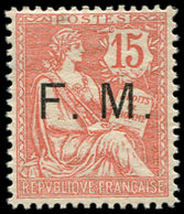 ** FRANCHISE MILITAIRE - 2    15c. Vermillon, Bon Centrage, TB - Military Postage Stamps