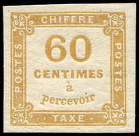 ** TAXE - 8   60c. Jaune-bistre, TTB. C - 1859-1959 Covers & Documents