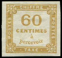 * TAXE - 8   60c. Jaune-bistre, TB - 1859-1959 Lettres & Documents