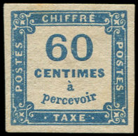 * TAXE - 9   60c. Bleu Foncé, TB. Br - 1859-1959 Covers & Documents