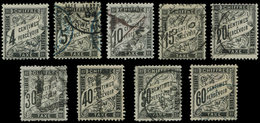 TAXE - 13/21, Type Duval, Tous Obl., TB - 1859-1959 Storia Postale