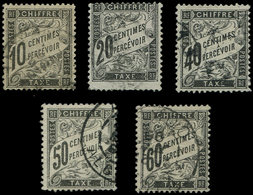 TAXE - 15, 17, 19, 20 Et 21, Type Duval, Obl., TB - 1859-1959 Lettres & Documents