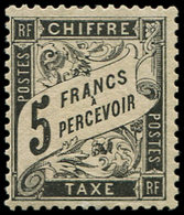 * TAXE - 24   5f. Noir, B/TB. C Et Br - 1859-1959 Covers & Documents