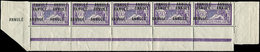 ** COURS D'INSTRUCTION - 144-CI 2 Merson, 60c. Violet Et Bleu, Surchargé ANNULE 2 Fois, TRIPLE Surcharge (donc ANNULE 6  - Lehrkurse