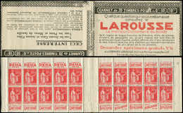 CARNETS (N°Cérès Jusqu'en1964) - 179  Paix, 50c. Rouge, N°283, T I, S. 277, LAROUSSE, Superbe - Other & Unclassified