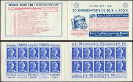 CARNETS (N°Cérès Jusqu'en1964) - 331  Muller, 20f. Bleu, N°1011B, T I, S. 10-58, HORLOGERIE Du DOUBS, TB - Other & Unclassified