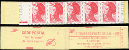 CARNETS (N°Cérès Jusqu'en1964) - 2274-C3    Liberté, 2,00 Rouge, Conf. 9, DOUBLE Date 12/12/83 + RE, RRR, TB - Other & Unclassified