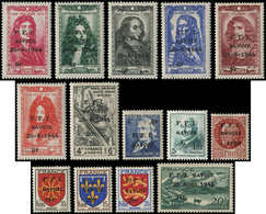 * TIMBRES DE LIBERATION - CHAMBERY 1/14C : La Série, N°7/12 **, TB. Br - Liberazione