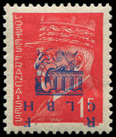 * TIMBRES DE LIBERATION - DECAZEVILLE 6 : 1f. Rouge, Surcharge T II RENVERSEE, TB - Liberazione