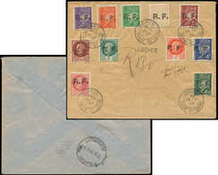 Let TIMBRES DE LIBERATION - LOCHES 8/9, 10, 11/13, 15/16 Et 17/19 Obl. LOCHES 13/9/44 Sur Env., Arr. Châtellerault Le 14 - Libération