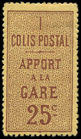 * COLIS POSTAUX - 3    25c. Brun Sur Jaune, Frais Et TB - Nuevos