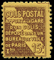 * COLIS POSTAUX - 54a  15c. Brun Sur Jaune, T II, TB - Mint/Hinged