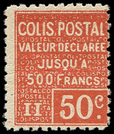 ** COLIS POSTAUX - 56   50c. Rouge, Pli, Aspect TB - Neufs