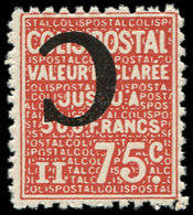 ** COLIS POSTAUX - 112a 75c. Rouge, C RENVERSE, TB. J - Mint/Hinged