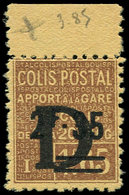 ** COLIS POSTAUX - 131  2f35 Sur 1f65 Brun Sur Jaune, Surchargé D, Bdf, TB - Nuevos