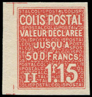 ** COLIS POSTAUX - 164  1f15 Rouge, NON DENTELE Petit Bdf, TB, Cote Maury - Neufs